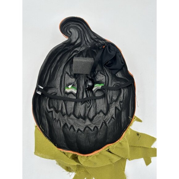 Evil Eyes & Mouth Light Up Pumpkin Horror Mask Halloween Costume Face Mask - Picture 10 of 11